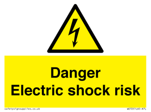 Danger Electric shock risk